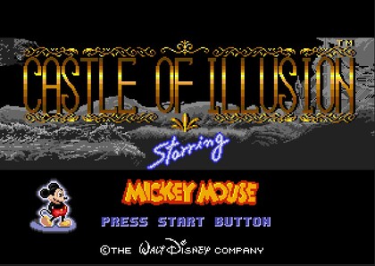 Castle of Illusion Starring Mickey Mouse - Title Screen